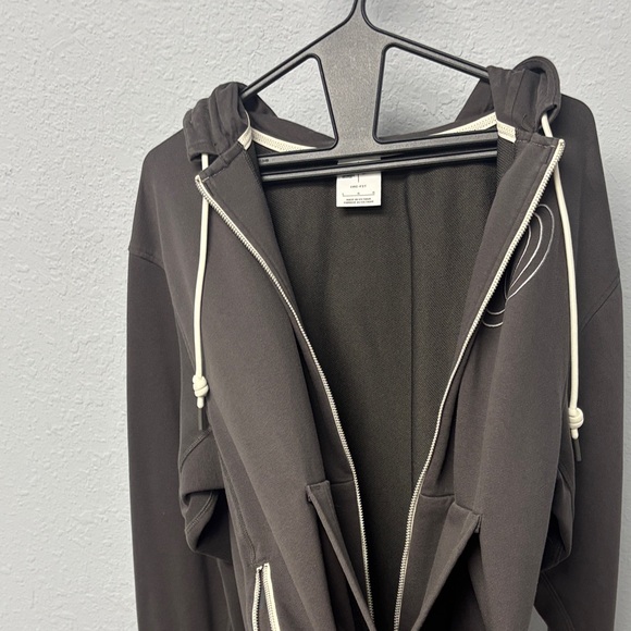 Wshngtn Nats Mn’s SzLg Nike Authntc Collctn, FullZip Hoodie in Charcoal. LikeNew - Picture 6 of 15